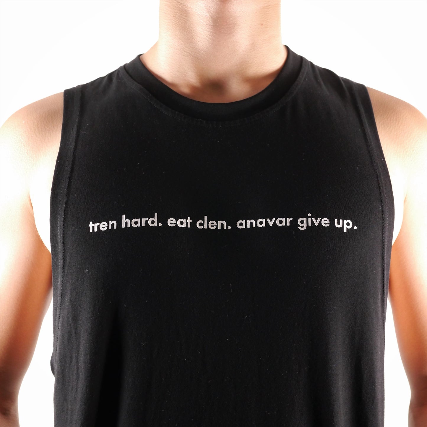 tren hard, eat clen, anavar give up Big Hole Tank Top