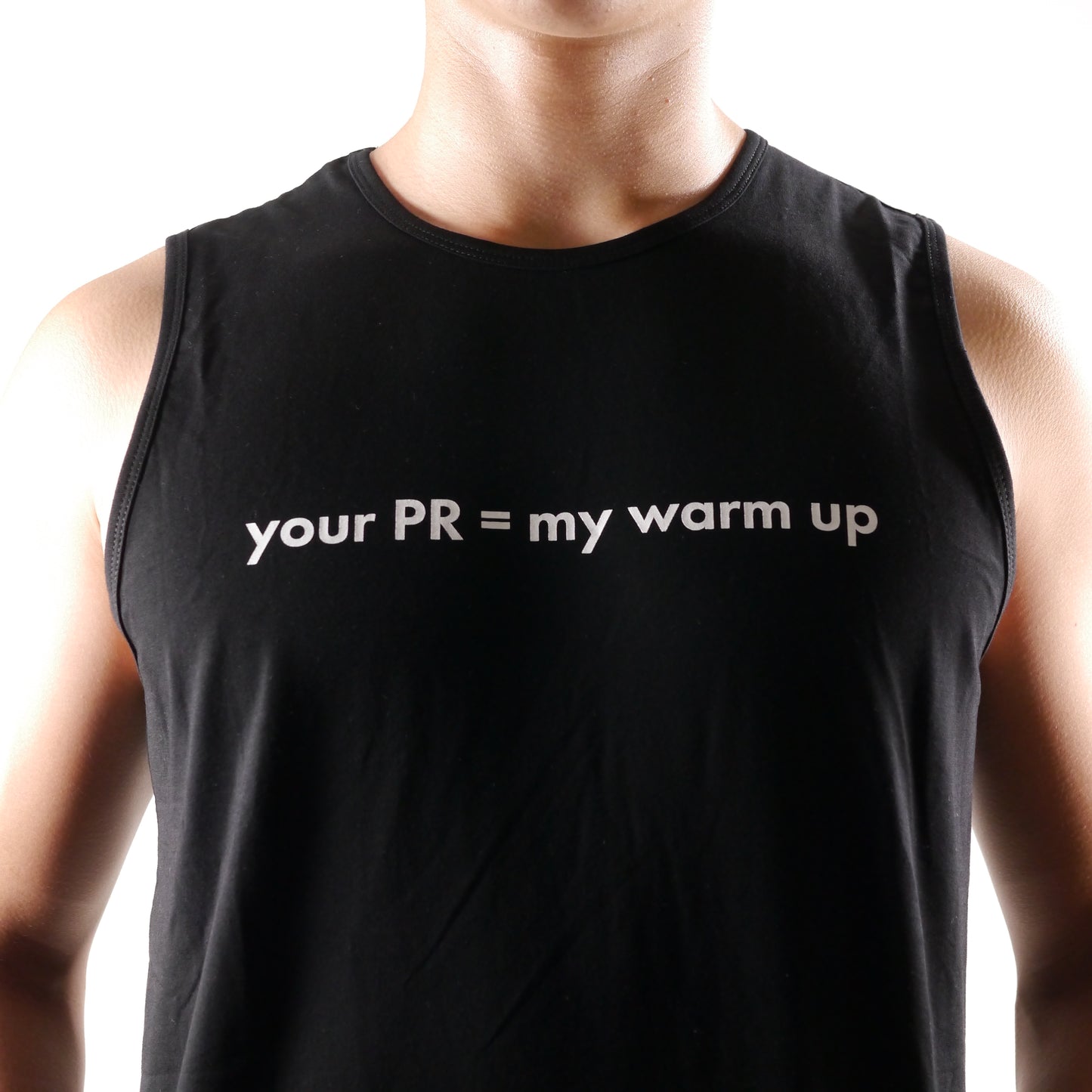 Your PR = My Warm up Small Hole Tank Top