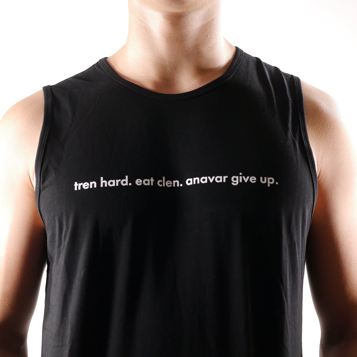 tren hard, eat clen, anavar give up Small Hole Tank Top